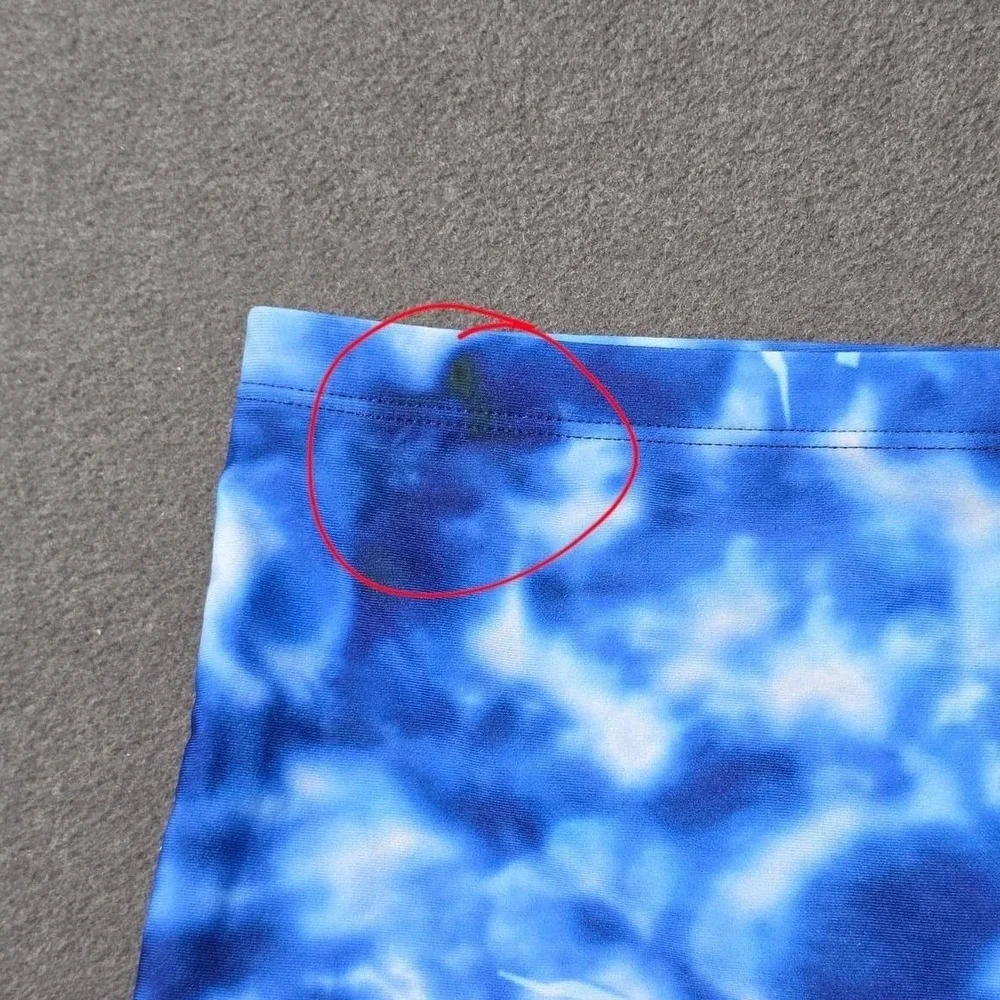 NWT NIKE‎ Women's Aqua Blue Print Swim Shorts 38
